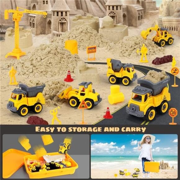 Play Sand Construction Set, Beach Building Castle Kit w/ 2.2lbs Play Sand - Picture 6 of 7